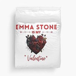 Emma Stone Is My Valentine Duvet Cover