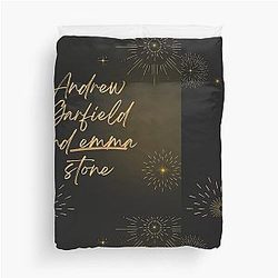 Andrew Garfield and Emma Stone Duvet Cover