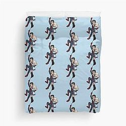 Andrew Garfield and Emma Stone funny Duvet Cover