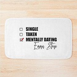 Mentally Dating Emma Stone Bath Mat