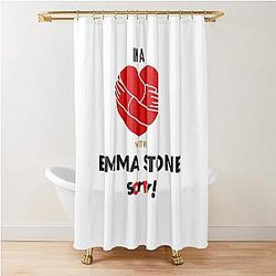 In A Relationship With Emma Stone Shower Curtain