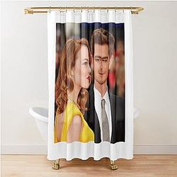 Andrew Garfield Emma Stone Shower Curtain