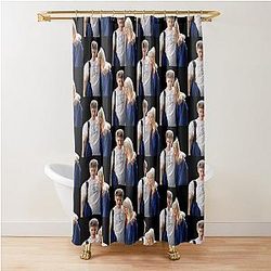 Andrew Garfield and Emma Stone Shower Curtain