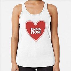 I Heart Emma Stone Racerback Tank
