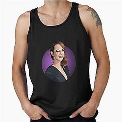 Emma Stone Cartoon Tank Top
