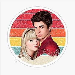 Andrew Garfield and Emma Stone Sticker