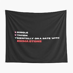 Mentally on a Date with Emma Stone Tapestry
