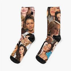 Emma Stone and Zendaya photo Socks