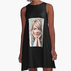Emma Stone A Line Dress