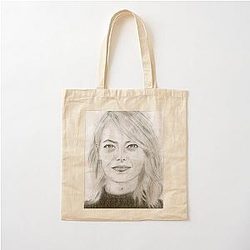 Realistic Emma Stoneographite Pencil Cotton Tote Bag