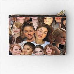 Emma Stone and Zendaya Collage Zipper Pouch