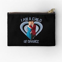 Andrew Garfield and Emma Stone I Am a Child of Divorce Zipper Pouch