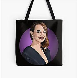 Emma Stone All Over Print Tote Bag
