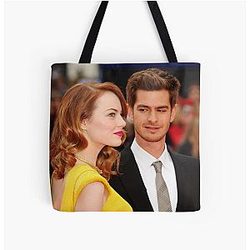 Andrew Garfield and Emma Stone All Over Print Tote