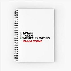 Mentally Dating Emma Stone Notebook