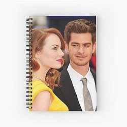 Andrew Garfield Emma Stone Spiral Notebook