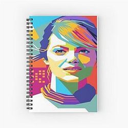 Andrew Garfield Emma Stone 
 Spiral Notebook