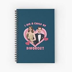 Andrew Garfield and Emma Stone Child of Divorce Spiral Notebook