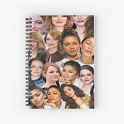 Emma Stone and Zendaya Spiral Notebook