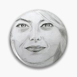 Realistic Emma Stone Drawing Art Emma Stone Graphite Pencil Pin