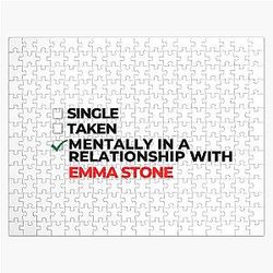 Mentally in a relationship with Emma Stone Jigsaw Puzzle