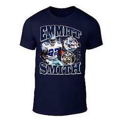 Navy Dallas Emmitt Smith Throwback T-Shirt Men's Adult