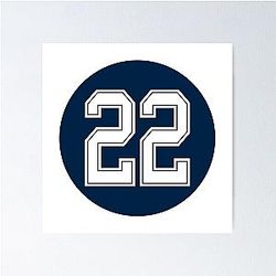 Emmitt Smith Number 22 Jersey Dallas Cowboys Poster