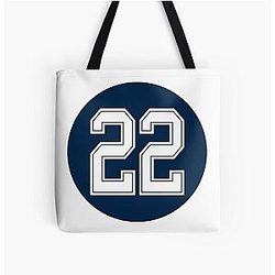Emmitt Smith Number 22 Dallas Cowboys Inspired Tote Bag