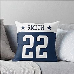 Emmitt Smith Dallas Cowboys Throw Pillow