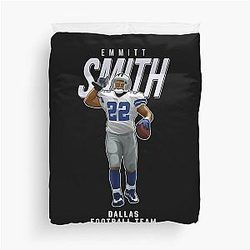 Emmitt Smith Dallas Football Team Duvet Cover
