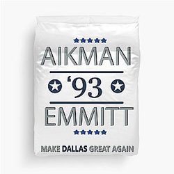 Make Dallas Great Again (Troy Aikman, Emmitt Smith, Dallas, Football) Duvet Cover