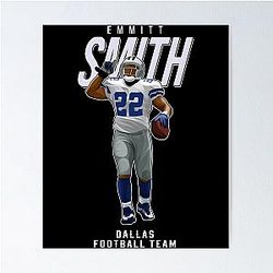 Emmitt Smith Dallas Football Team Poster