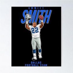 Emmitt Smith Dallas Football Team Poster