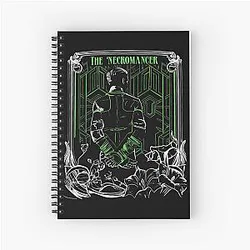 Emmrich Volkarin the Necromancer, Dragon Age Veilguard, Gamer Shirt, Fantasy Tee Spiral Notebook