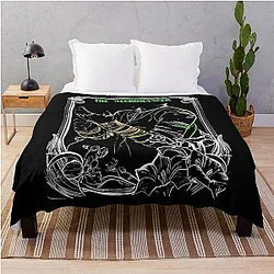 Emmrich Volkarin the Necromancer and Manfred Mournwatch Companion from Dragon Age Throw Blanket