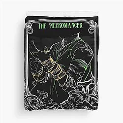 Emmrich Volkarin the Necromancer and Manfred Mournwatch Companion from Dragon Age Duvet
