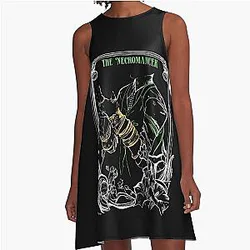 Emmrich Volkarin the Necromancer and Manfred Mournwatch Companion Dragon Age A-Line Dress