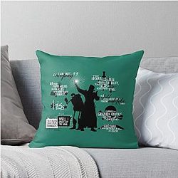 Dragon Age: Emrich Volkarin & Manfred Quotes Throw Pillow