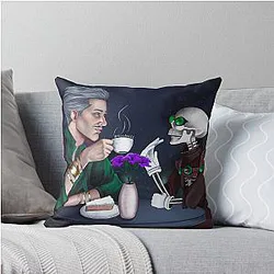Volkarin and Manfred Throw Pillow