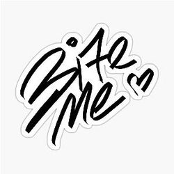 K-pop Enhypen Calligraphy Design Sticker