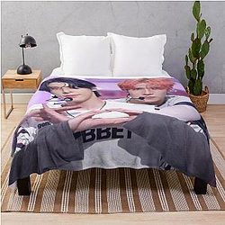 Heeseung and Jake Enhypen Xo Throw Blanket