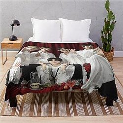 Enhypen Border Carnival Concept Map Throw Blanket