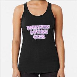 ENHYPEN Lovers Club Retro Aesthetic Typography Racerback Tank Top