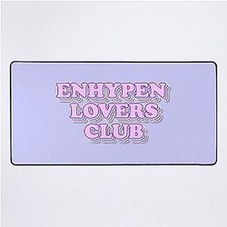ENHYPEN Lovers Club Retro Aesthetic Typography Design Desk Mat