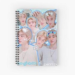 ENHYPEN Sunghoon Collage HSTAY Design Spiral Notebook