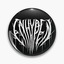 White Enhypen Metal Pin Logo