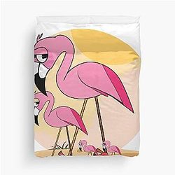 Flamingo Entourage Duvet Cover