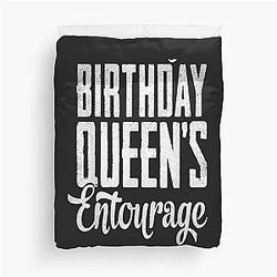 Birthday Queens Squad Women's Girls Party T-Shirt Duvet