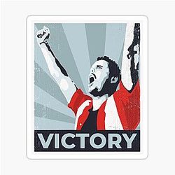 Victory Johnny Drama Entourage Viking Quest Navy Sticker