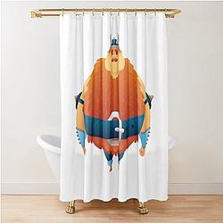 Entourage Viking Shower Curtain